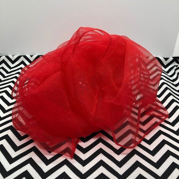 🔮 5/$25 Red Mesh Formal Shawl / Wrap - Picture 1 of 4